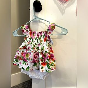 Janie and Jack Baby girl dress with bloomers 12-18 months nwt sfpf home